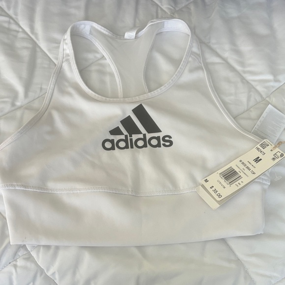 adidas Tops - Adidas White Racerback Sports Top